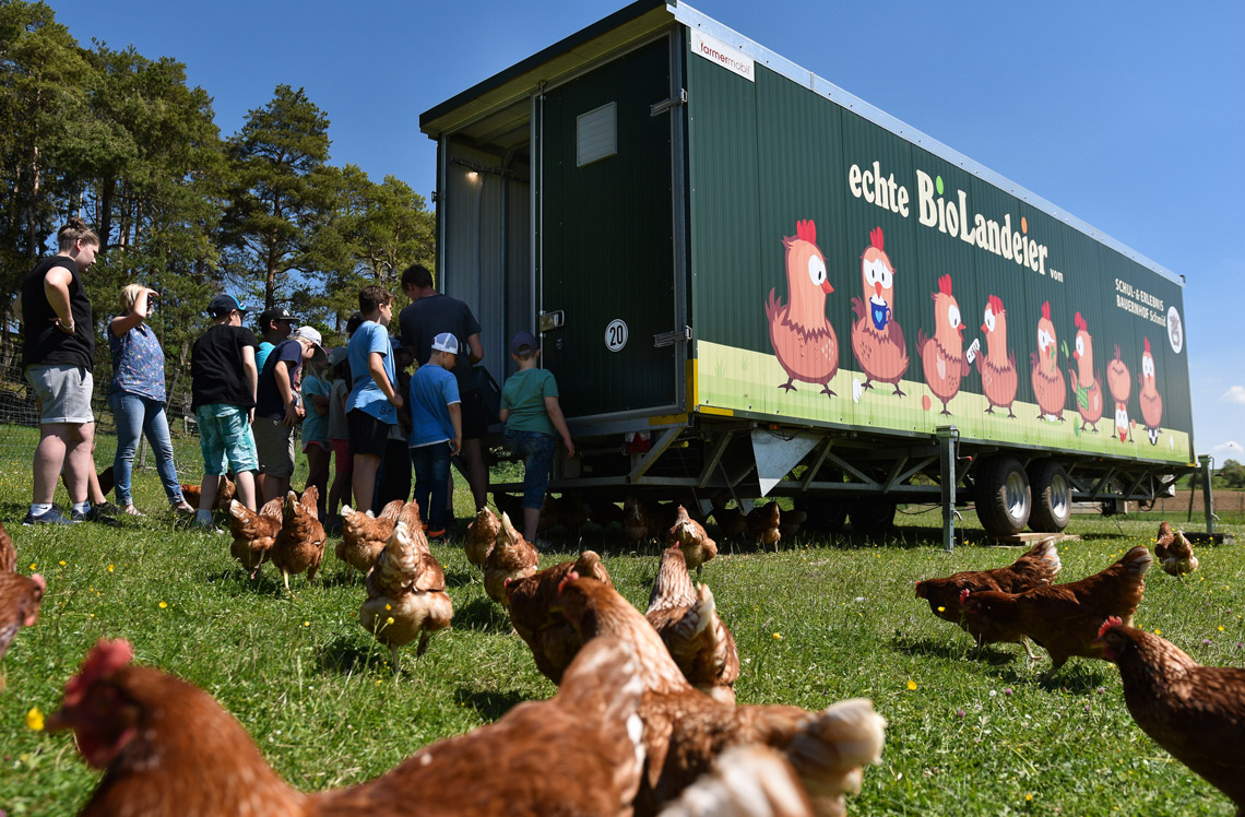 Mobiler Hühnerstall Erlebnis Bauernhof Waldmössingen